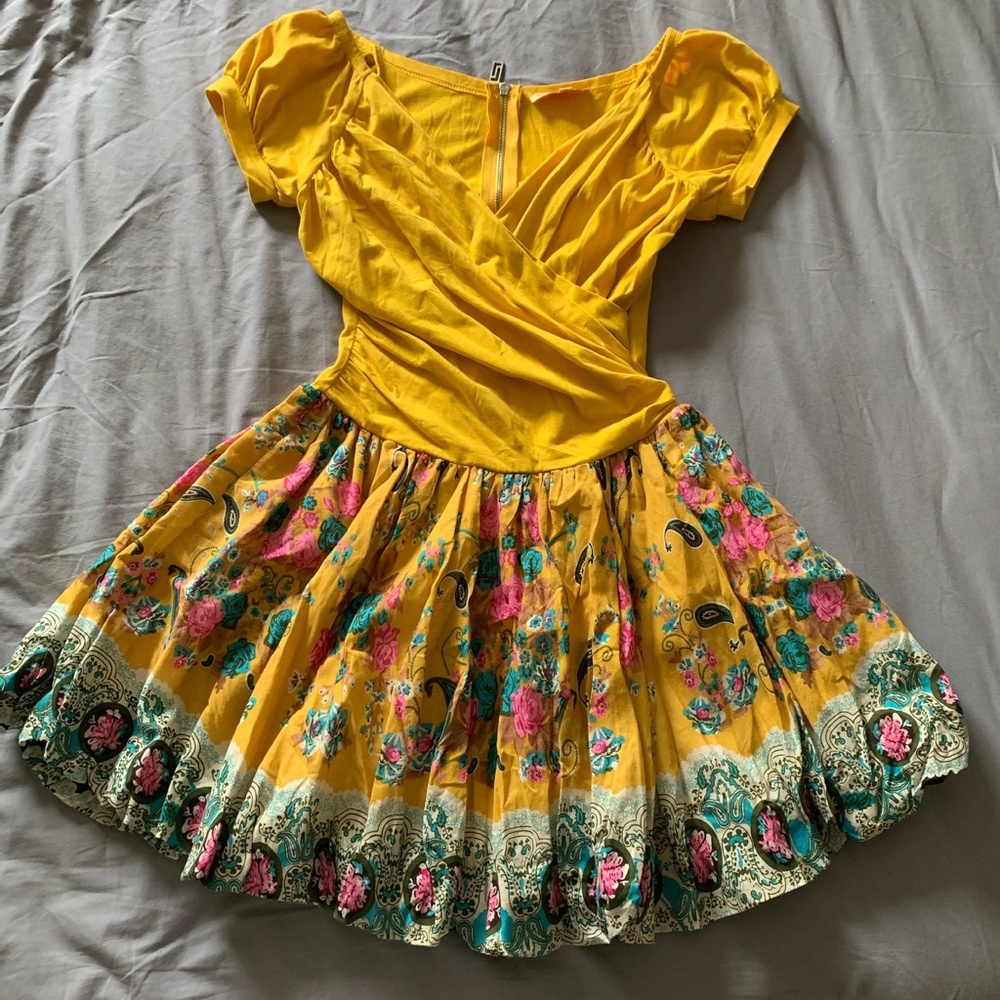 Floral Short-sleeve Dress